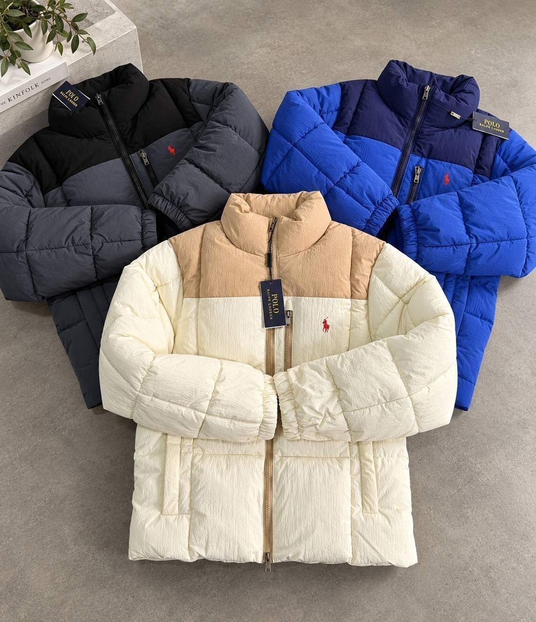 Doudoune Polo Ralph Lauren matelassée bicolore