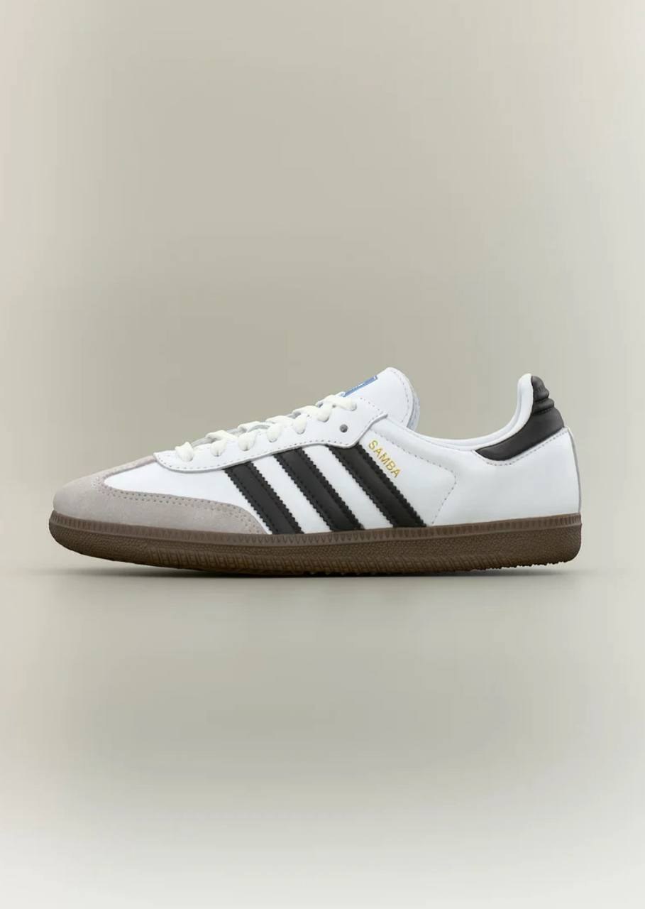 Baskets Adidas Samba OG en cuir blanc et noir