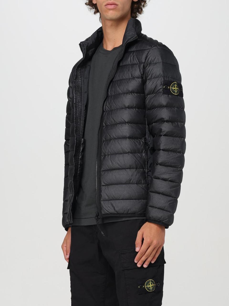Doudoune légère Stone Island noire matelassée
