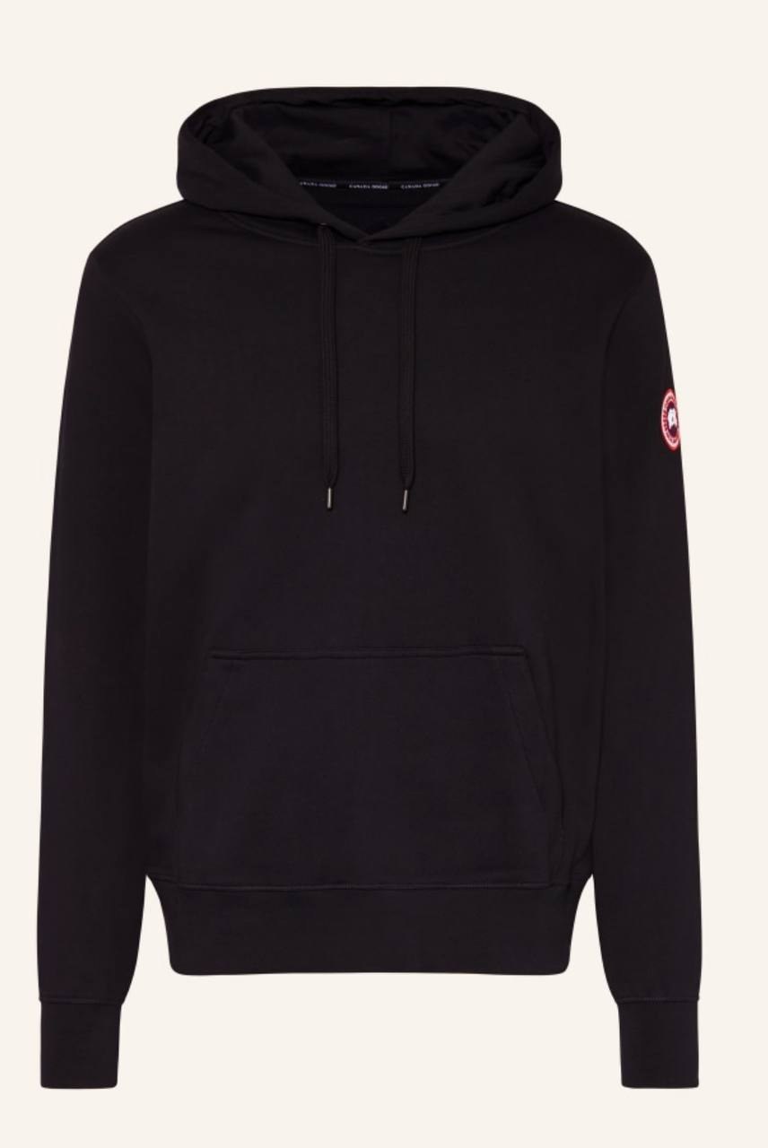Sweat à capuche Canada Goose noir avec écusson
