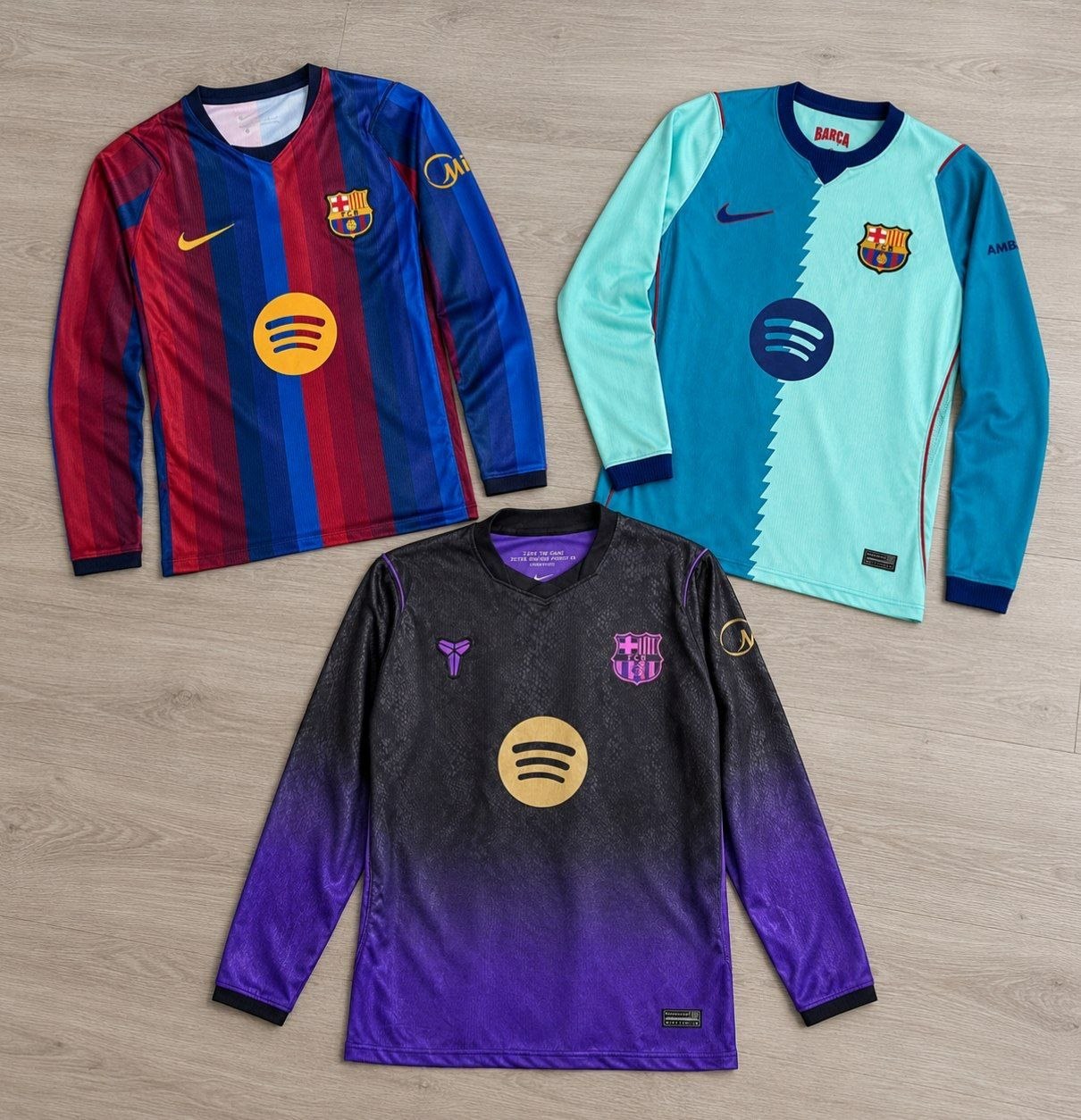 T-shirts Barça Manches longues