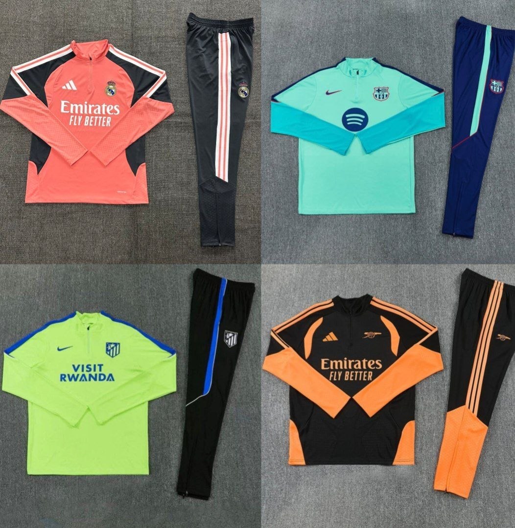 Survêtement football half zip