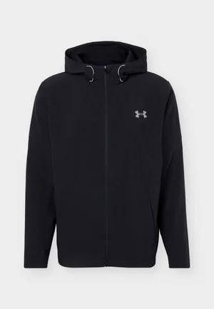 Under Armour Vibe Woven green hooded windbreaker jacket