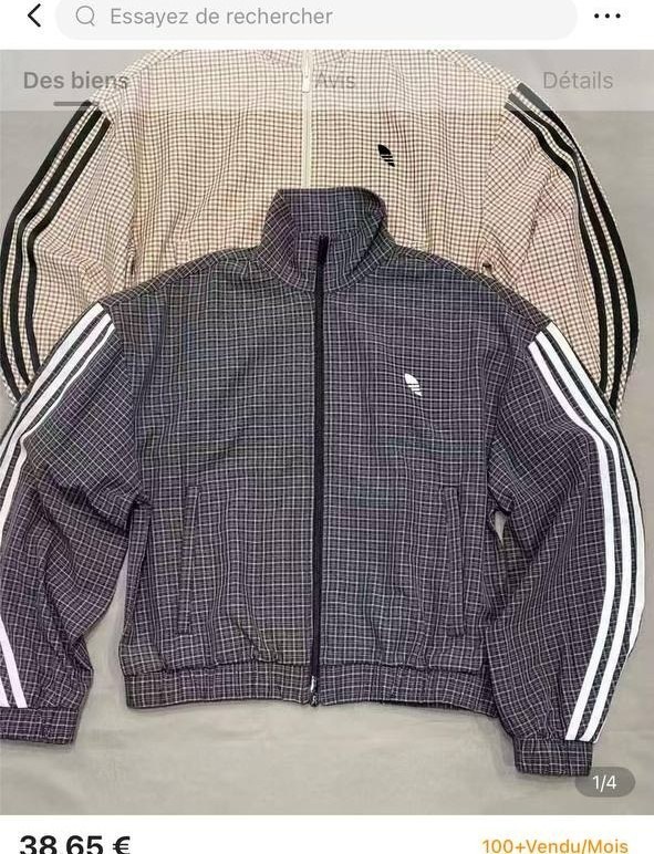 Ensemble Adidas À Carreaux