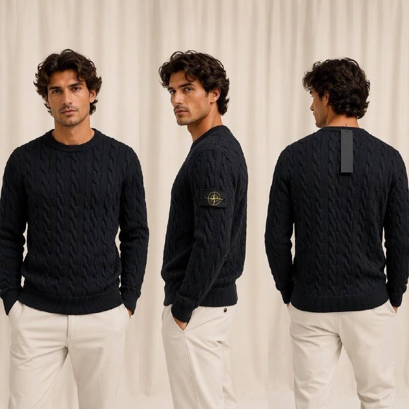 Pull Torsadée Stone Island