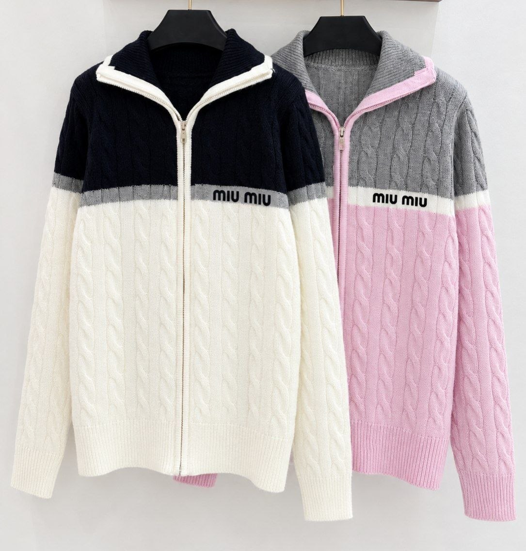 Veste maille Miu Miu
