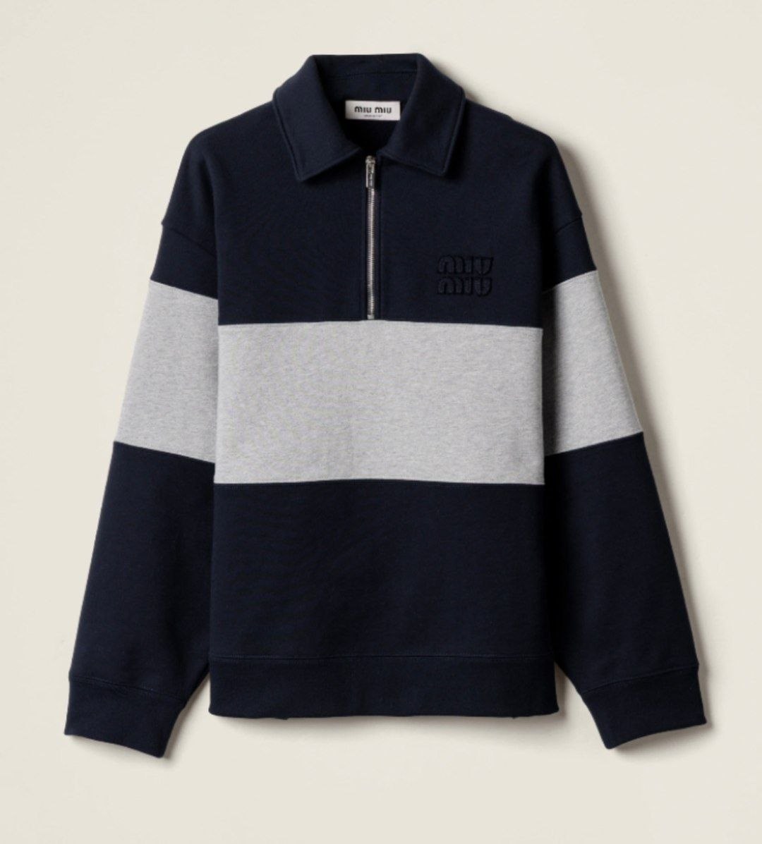 Sweat Miu Miu half zip