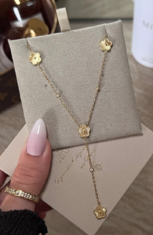 Collier Acero Chapado Oro