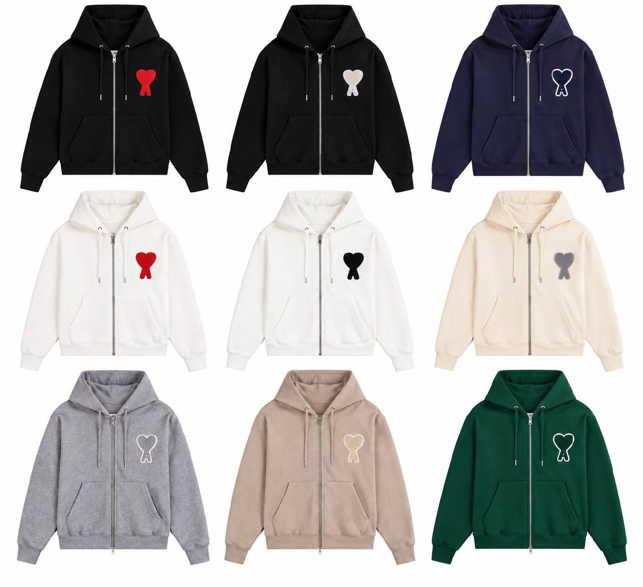 Ami Paris Zip