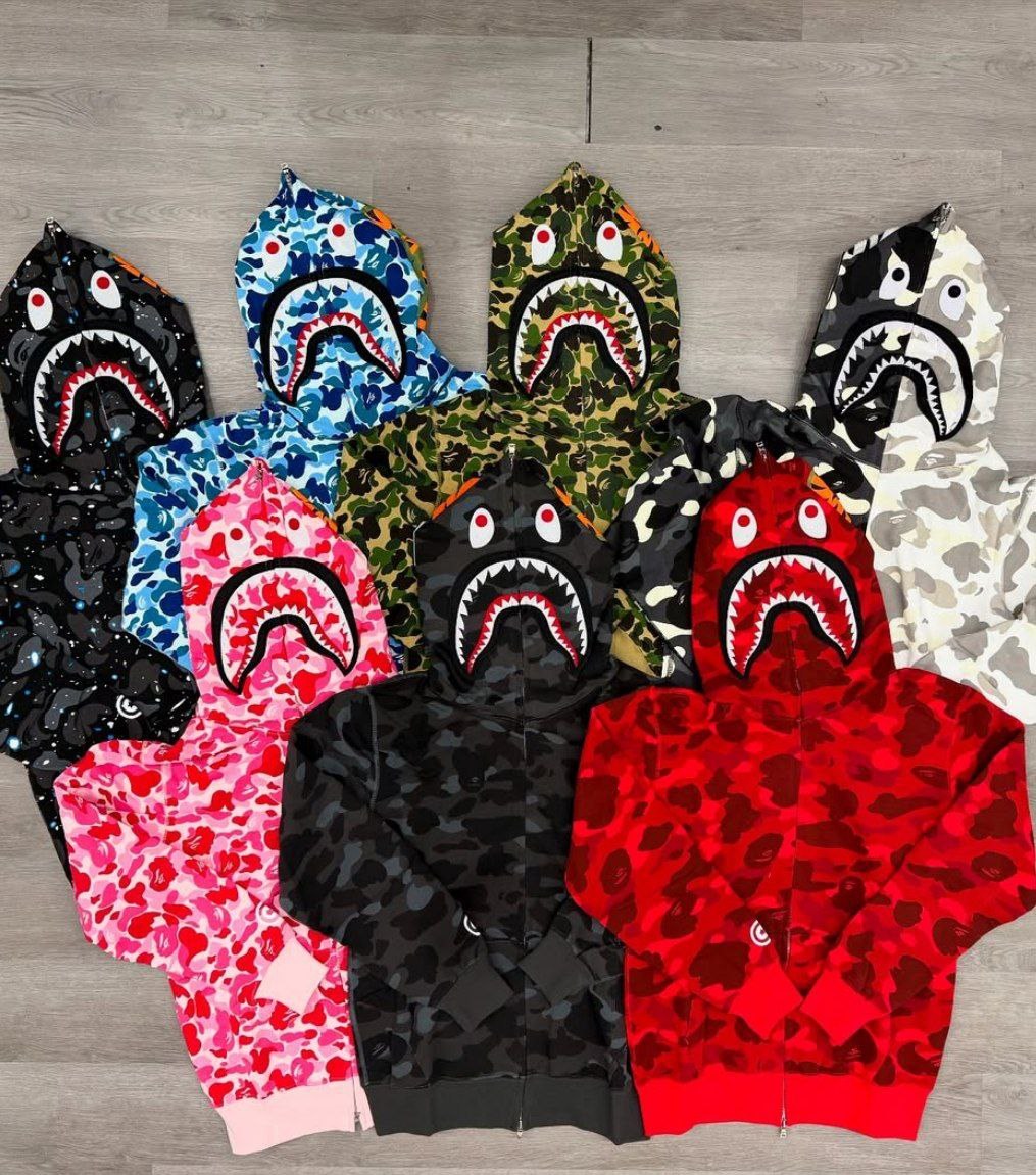 Sweats zip Bape shark