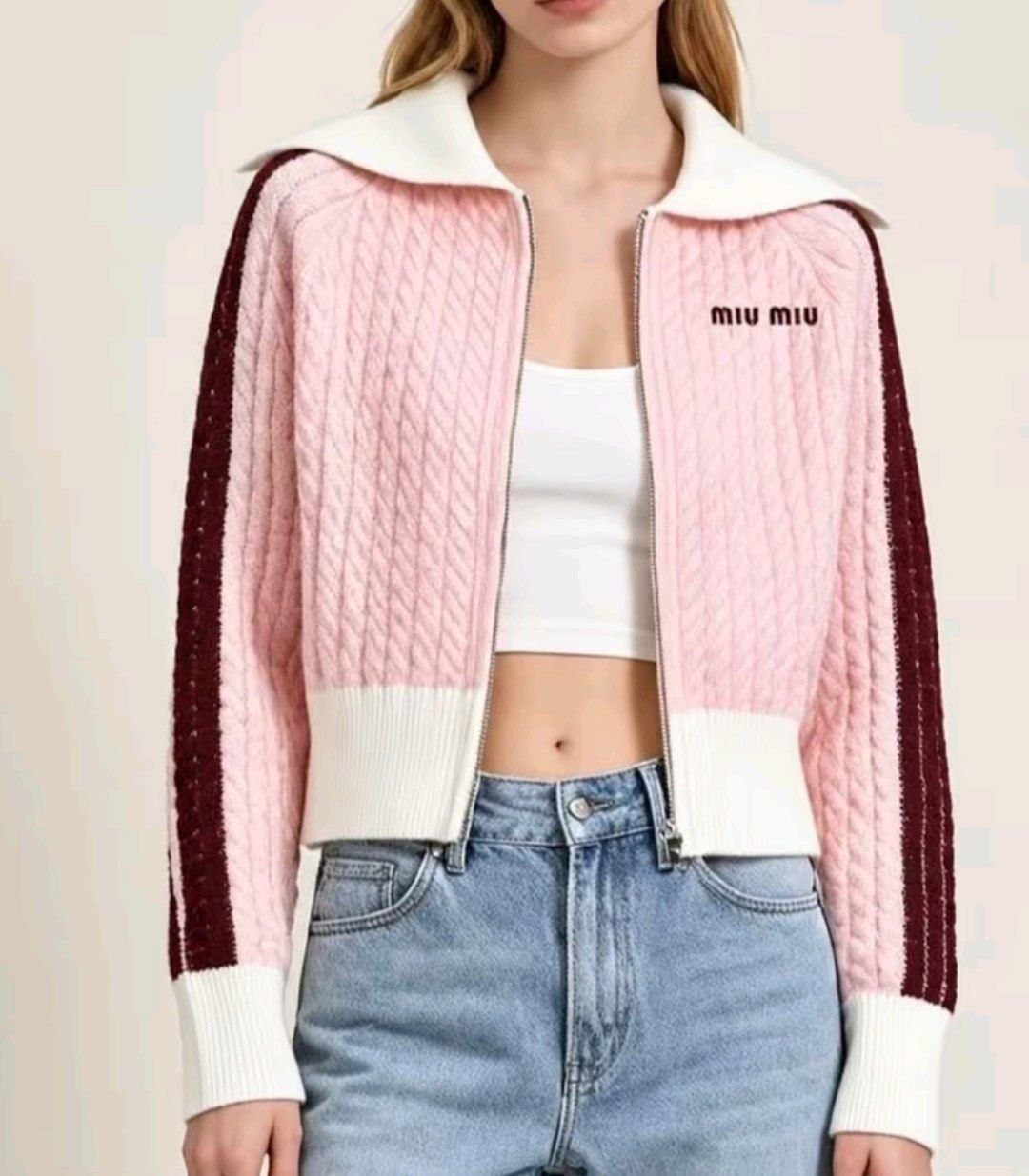 Veste maille Miu Miu