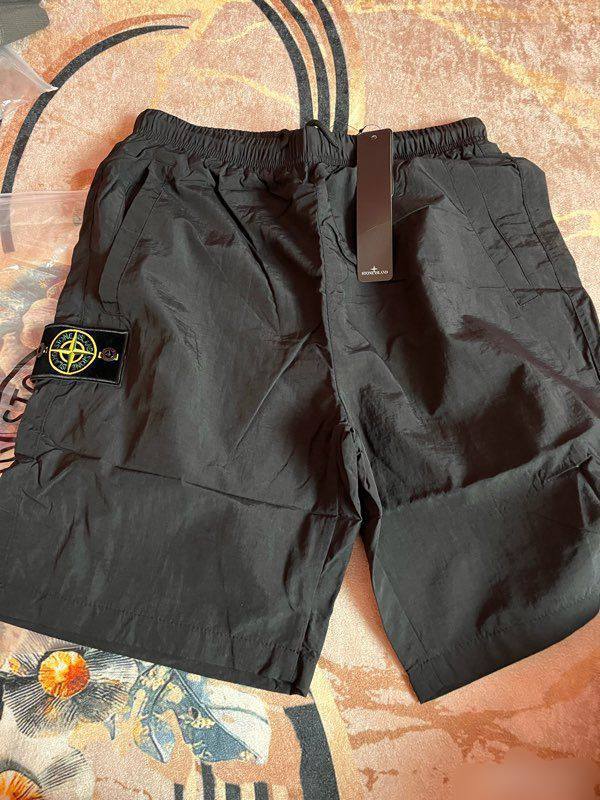 Short de bain Stone Island noir à patch logo