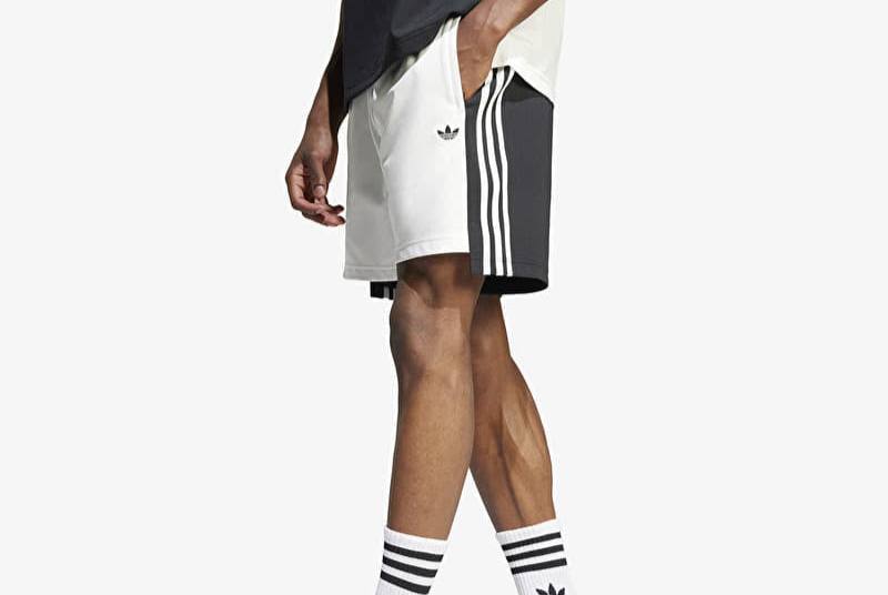 Short de sport Adidas Originals bicolore blanc et noir